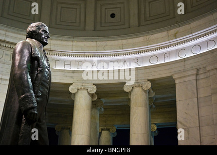 Das Jefferson Memorial Innenraum detail Stockfoto