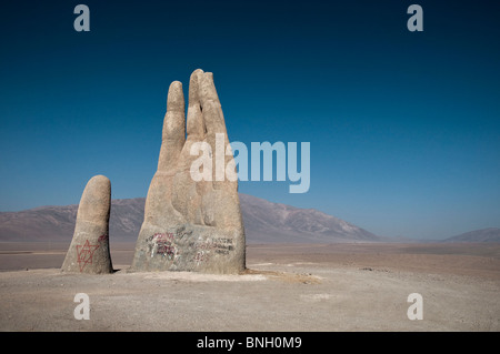 Die Hand der Atacama-Wüste in Nordchile. Südamerika Stockfoto