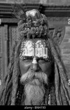 Heiliger Mann, Sadhu, Bhaktapur, Nepal Stockfoto