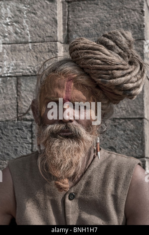 Sadhu in Kathmandu, Nepal. Stockfoto