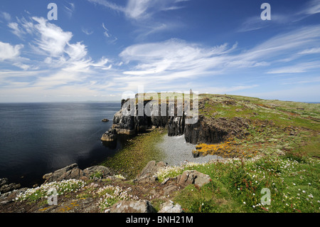 Blick auf den Leuchtturm, der Isle of May, Fife, Schottland Stockfoto