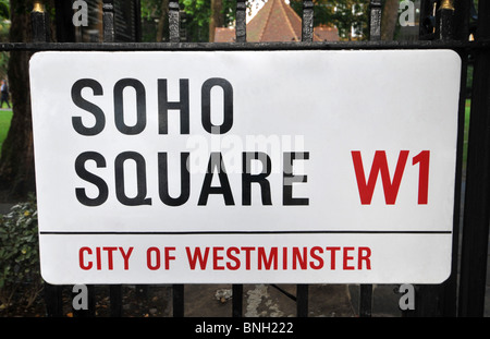 "Soho Square" unterzeichnen Soho "Soho Square" London, England, UK Stockfoto