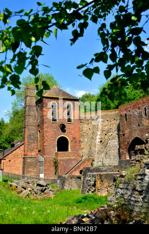 Blists Hill Hochöfen Coalbrookdale viktorianische Dorf Ironbridge Shropshire UK Stockfoto