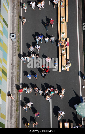 Still-Leben, Schließung der Autobahn A40, für eine 60 KM lange Kulturfestival mit mehr dann 3 Millionen Zuschauer. Ruhr und Umgebung, Deutschland Stockfoto