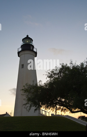 Texas, San Padre Island. Port Isabel, Point Isabel Lighthouse, National Register of Historic Places. Stockfoto