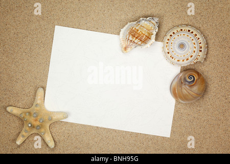 Message from beach Stockfoto