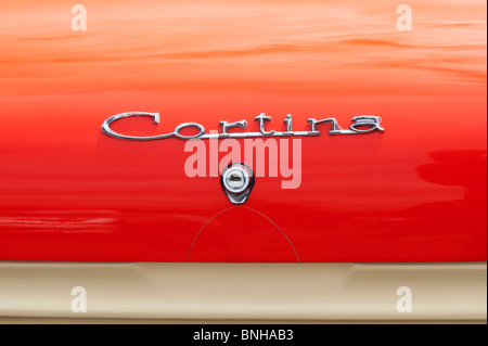 Ford Cortina Markierung I 1962 – 1966 abstrakt auf Santa Pod Retro-Show 2010 Stockfoto