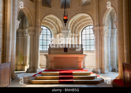 Europa, Frankreich, Oise (60), Morienval Abtei Stockfoto