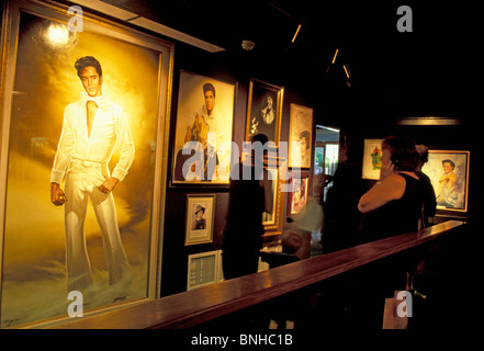 USA-Memphis Tennessee Graceland innen drinnen Musik Elvis Presley Besucher Bilder Kulturmuseum Tourismus Vereinigte Staaten Stockfoto