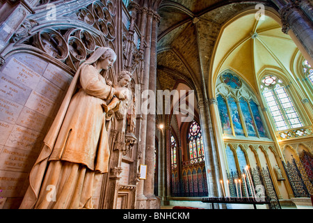 Europa, Frankreich, Gironde (33), Bordeaux, Kathedrale Saint-André, von der UNESCO als Weltkulturerbe gelistet Stockfoto