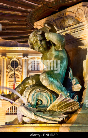 Europa, Frankreich, Gironde (33), Bordeaux, Place De La Bourse, aufgeführt als Weltkulturerbe durch die UNESCO Stockfoto