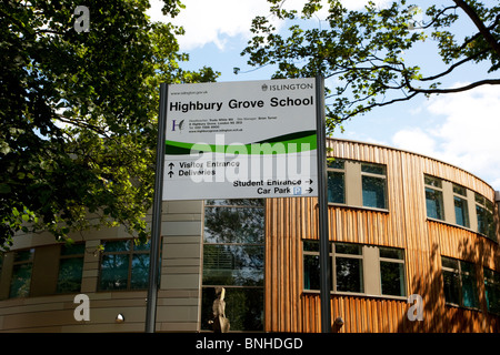 Highbury Grove School, North London - bewertet durch OFSTED Stockfoto