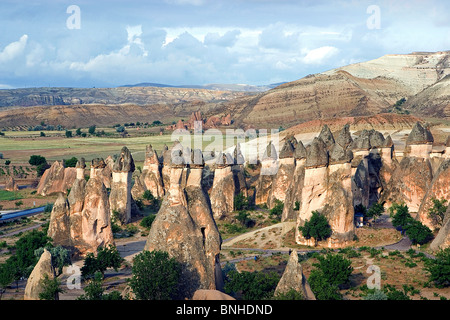 Türkei Juni 2008 Kappadokien Göreme Nationalpark UNESCO World Heritage site Region Fairy Chimneys Tal Landschaft Landschaft tuff Stockfoto