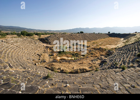 Türkei Juni 2008 Aphrodisias antiken Stadt antiken Stätte historische Ruine Ruinen hellenistischen römische Geschichte Griechenlands Stadion Stockfoto