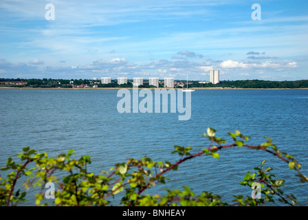 Hythe Hampshire UK Southampton Wasser Pier Fähre vorderen Vorland Stockfoto