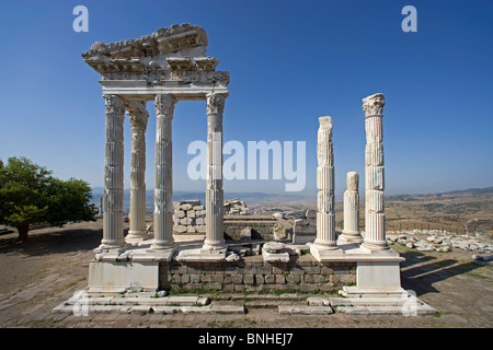 Türkei Juni 2008 Pergamon Stadt Pergamon antiken Stadt antiken Stätte historische Ruine Ruinen hellenistischen griechisch römische Geschichte Akropolis Stockfoto