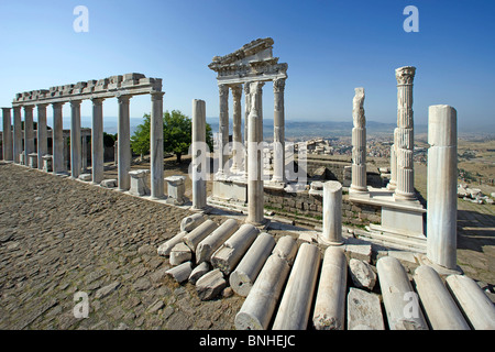 Türkei Juni 2008 Pergamon Stadt Pergamon antiken Stadt antiken Stätte historische Ruine Ruinen hellenistischen griechisch römische Geschichte Akropolis Stockfoto