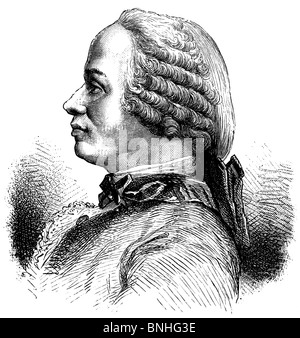 Jean le Rond d ' Alembert (16. November 1717 – 29. Oktober 1783), französischer Mathematiker, Mechaniker, Physiker und Philosoph Stockfoto