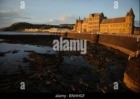 Old College, Aberystwyth University, wales Sommerabend, UK Stockfoto