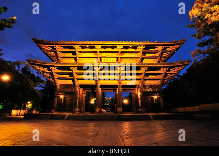 Japan Nandai-Mon Tōdai-Ji Nara Stadt Nara Präfektur Kansai Honshu Insel UNESCO Weltkulturerbe Architektur Asien Buddhismus Stockfoto