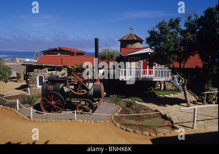 Berühmte Dampfmaschine Chile Isla Negra Casa de Isla Negra Pablo Neruda Writer Politician Home House Museum Stockfoto