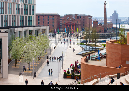 Liverpool One Shopping Mall Komplex Liverpool England UK auf Alberts Docks Stockfoto