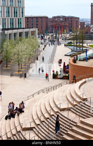 Liverpool One Shopping Mall Komplex Liverpool England UK auf Alberts Docks Stockfoto