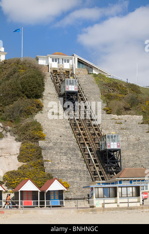 Standseilbahn am Strand von Bournemouth, Dorset Stockfoto