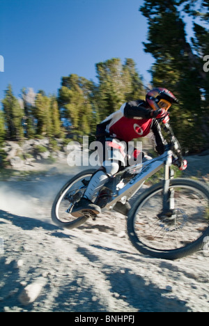 Mountain Bike Racer Brian Emerson. Stockfoto