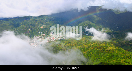 Soufriere von Petit Piton (St. Lucia) Stockfoto