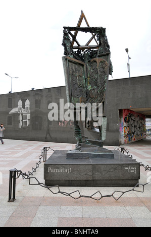 Denkmal "Remember" gewidmet ermordeten europäischen Juden, Bratislava, Slowakei, Stockfoto