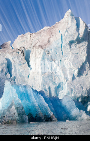 USA Alaska Glacier Bay Nationalpark Reid Gletscher - Eisberge Stockfoto