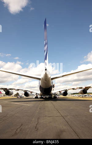 Der riesige Airbus A380 steht vor vorzeitiger Pensionierung, beschleunigt durch die globale Coronavirus-Lockdown und internationale Reiseverbote Stockfoto