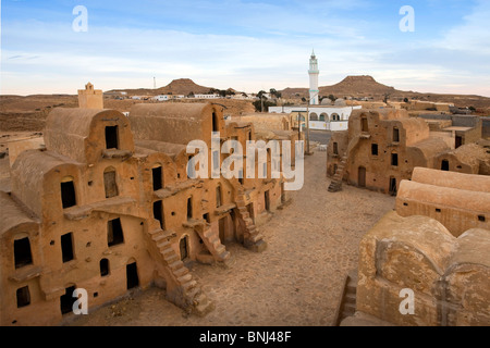 Tunesien Afrika Nordafrika arabischen Arabisch arabische Tataouine Stadt Stadt Ksar Ksur Berber Getreidespeicher Ouled Soltane Berber des Sultans Stockfoto