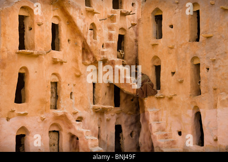 Tunesien Afrika Nordafrika arabischen Arabisch arabische Tataouine Stadt Stadt Ksar Ksur Berber Getreidespeicher Ouled Soltane Berber des Sultans Stockfoto