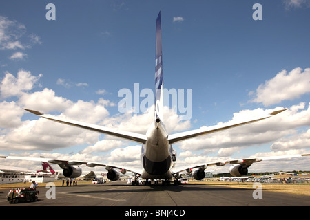 Der riesige Airbus A380 steht vor vorzeitiger Pensionierung, beschleunigt durch die globale Coronavirus-Lockdown und internationale Reiseverbote Stockfoto