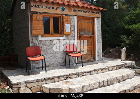 Nationalpark Mljet Kartenbüro Dalmatien Kroatien Stockfoto