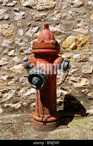 Alten Hydranten - Frankreich. Stockfoto