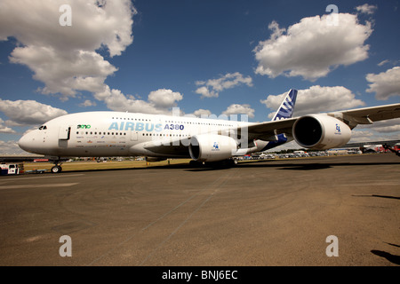 Der riesige Airbus A380 steht vor vorzeitiger Pensionierung, beschleunigt durch die globale Coronavirus-Lockdown und internationale Reiseverbote Stockfoto