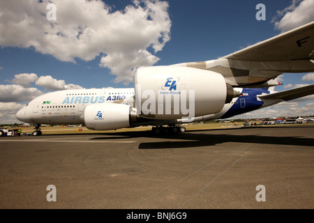 Der riesige Airbus A380 steht vor vorzeitiger Pensionierung, beschleunigt durch die globale Coronavirus-Lockdown und internationale Reiseverbote Stockfoto