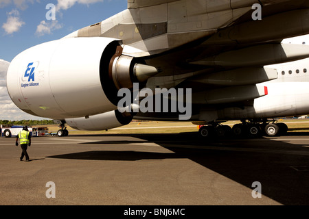 Der riesige Airbus A380 steht vor vorzeitiger Pensionierung, beschleunigt durch die globale Coronavirus-Lockdown und internationale Reiseverbote Stockfoto