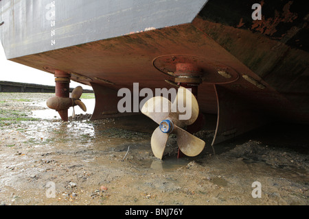 Eine Schiffsschraube. Stockfoto