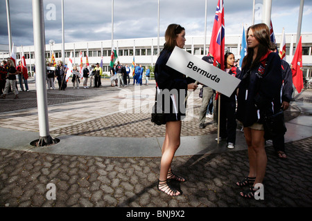 Abschlussfeier am Tag acht der NatWest Island Games 2009 in Mariehamn auf Åland, 4. Juli 2009 Stockfoto