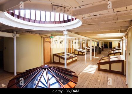 Das Promenadendeck der S S Great Britain jetzt Ruhe in der großen westlichen Dockyard, Bristol Stockfoto