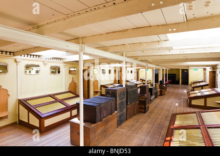 Das Promenadendeck der S S Great Britain jetzt Ruhe in der großen westlichen Dockyard, Bristol Stockfoto