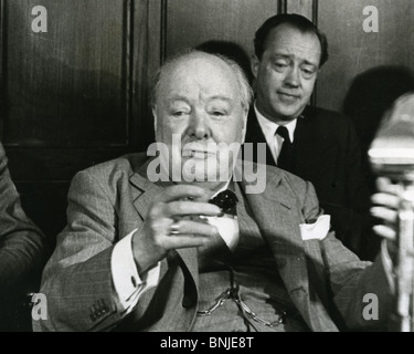 SIR WINSTON CHURCHILL im Juni 1954 bei einem Besuch in Ottawa, Kanada Stockfoto