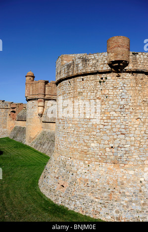 Salses Festung in der Nähe von Perpignan, Pyrenäen-Oriental, Frankreich, Europa Stockfoto