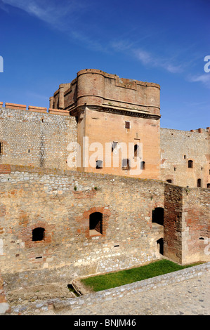 Salses Festung in der Nähe von Perpignan, Pyrenäen-Oriental, Frankreich, Europa Stockfoto
