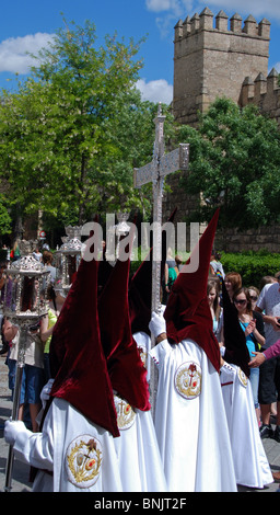 Santa Semana (Karwoche), Sevilla, Provinz Sevilla, Andalusien, Südspanien, Westeuropa. Stockfoto