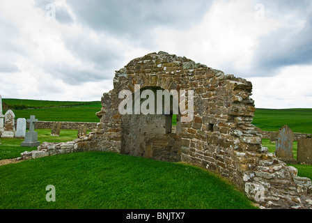 Die Runde Kirk in Orphir, Orkney, Schottland Stockfoto